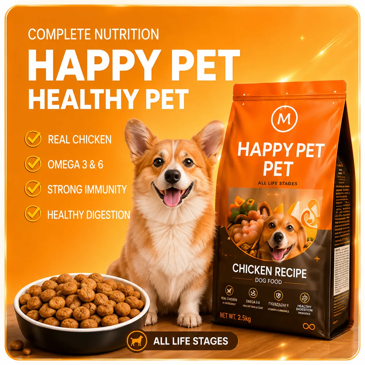 Dog food marketplace main image designed by SHAPY